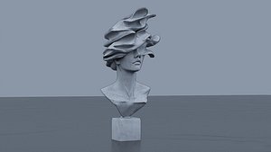3D Fashion Female Bust model