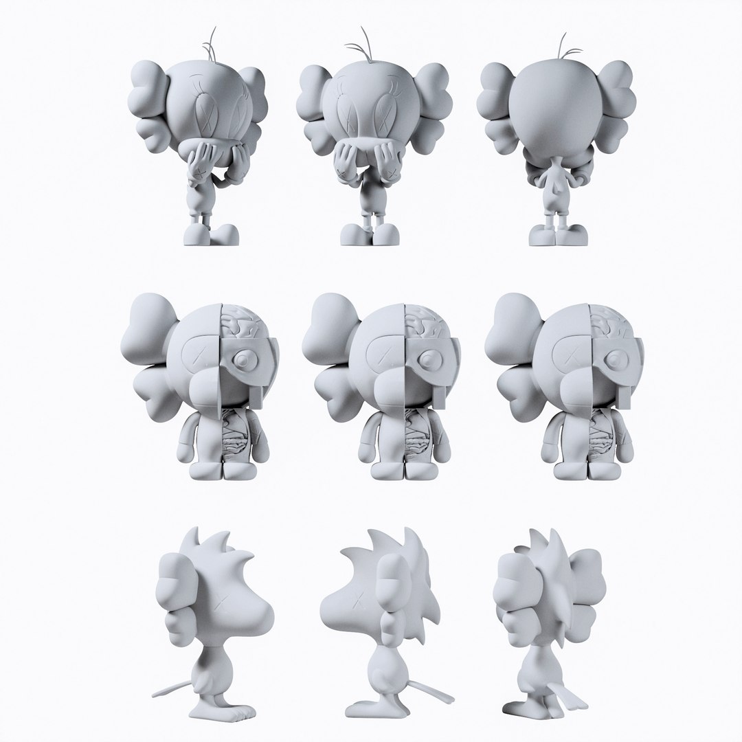 3D Model Kaws Toys 02 - TurboSquid 1776810