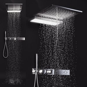 Shower system Fantini Acquadolce 3D model