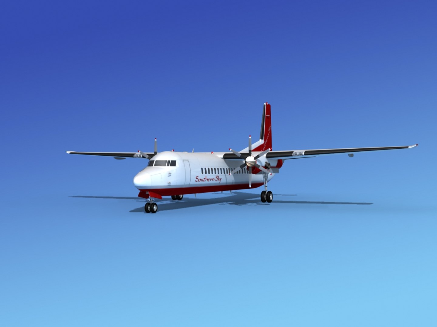 3d dwg fokker 50