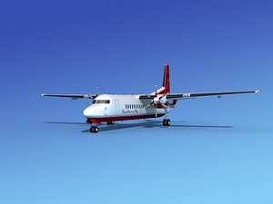 3d dwg fokker 50
