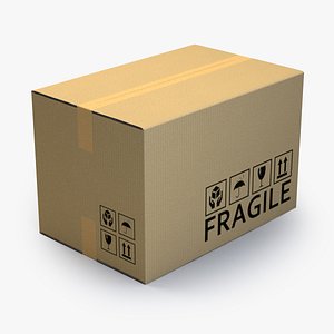 3d model large cardboard box