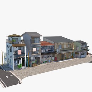 Ajisai Street Part1 PBR Remastered 3D model