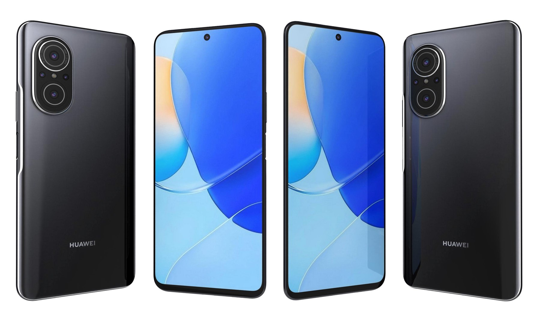 3D Huawei Nova 9 SE Black - TurboSquid 1883063