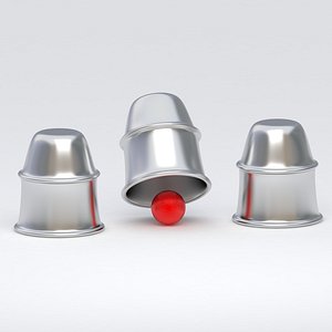 3D Ball Guessing Game Silver model