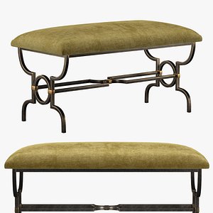 Gilbert Poillerat A Gilt Iron Seat