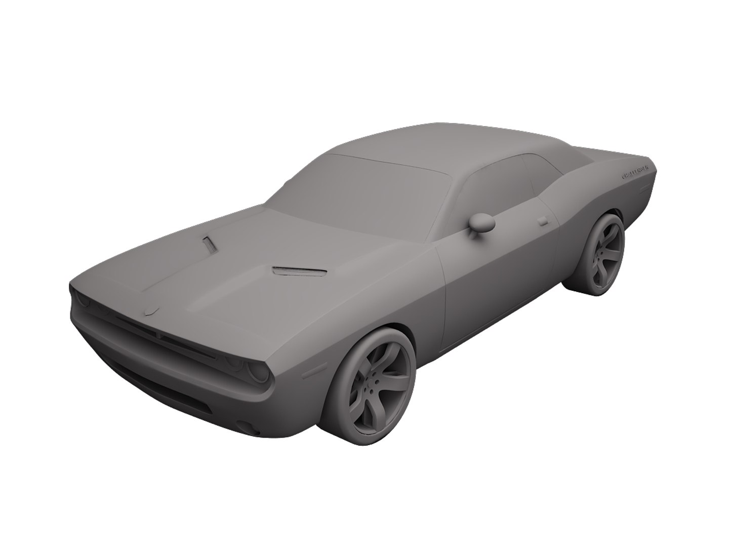 Dodge Challenger 2008 3d Model