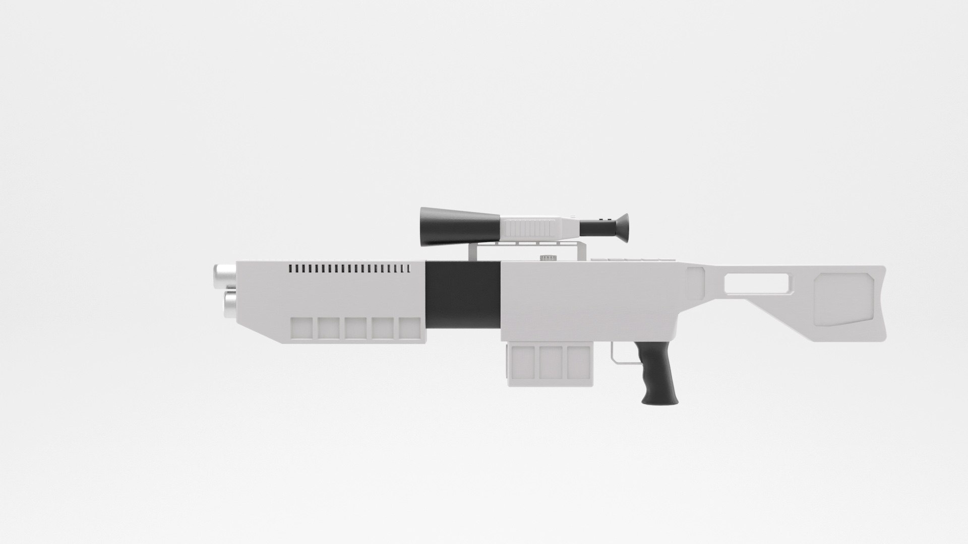 Futuristic Troopers Storm Rifle 3D Model - TurboSquid 1640706