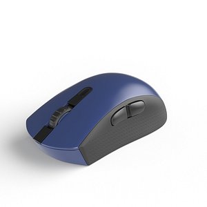 Modern Wireless Mouse Blue 3D model