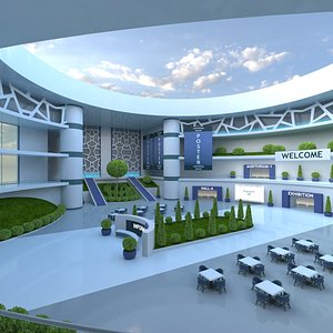 Sci-FI Futuristic Virtual Lobby model