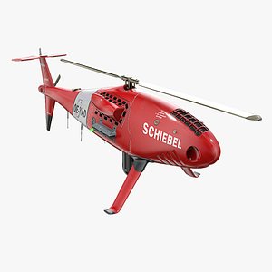 3D model Schiebel Camcopter S100 UAV - Red