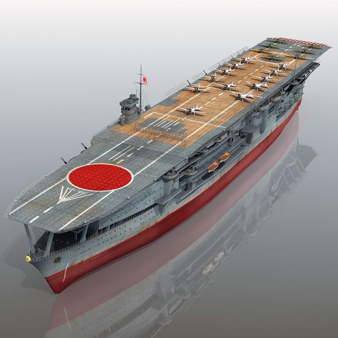 Japanese Aircraft Carrier Kaga 3d Max