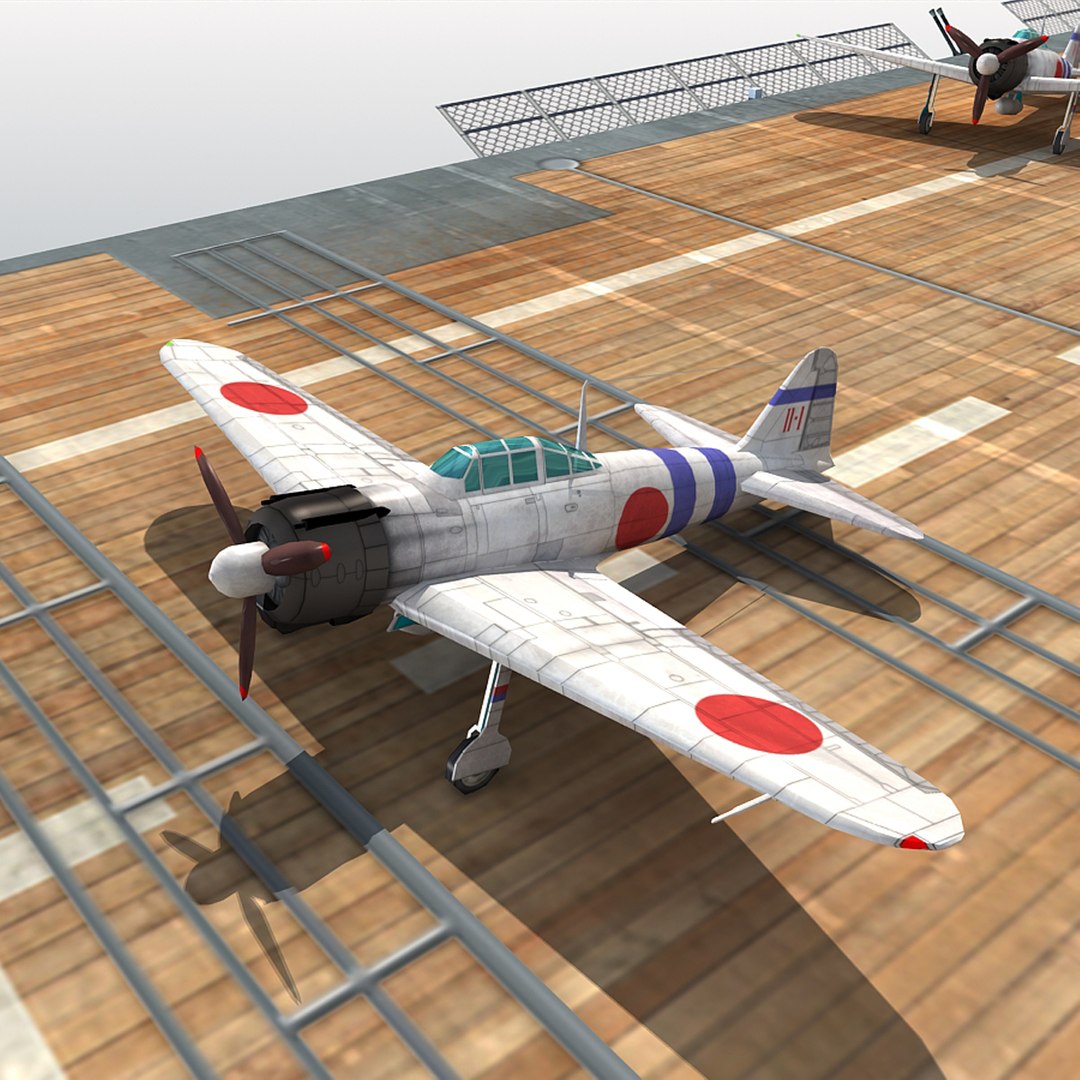 japanese aircraft carrier kaga 3d max