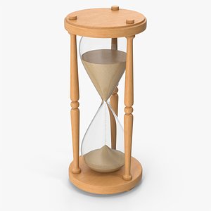 Wooden Hourglass 3D