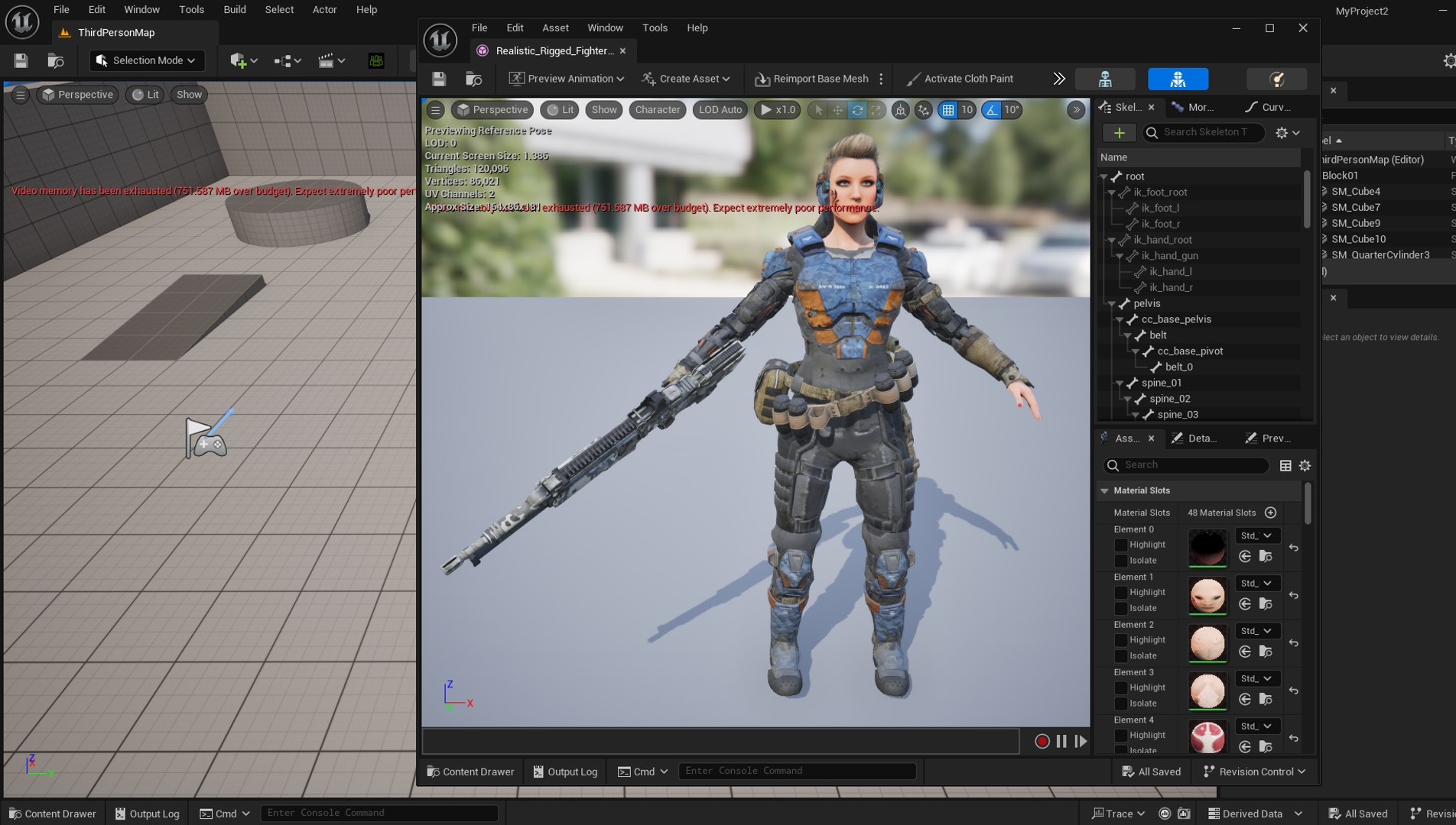 Realistic Rigged Fighter Soldier Girl-Suji Character 3D Model 3D Model ...