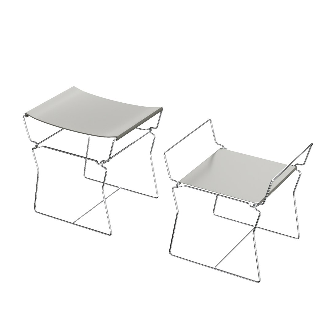 B and B Italia Pyllon bijzettafel 3D model - TurboSquid 2087153