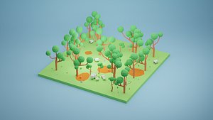 Low Poly Jungle Isometric