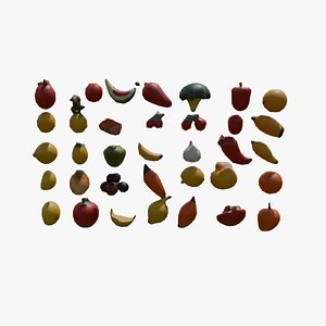 Low poly vegetables 3d model free model