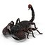 Чёрный скорпион, украшенный мехом, 3D модель