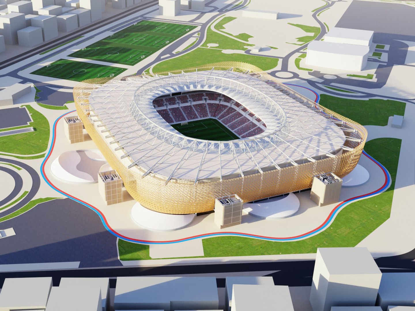 Al Rayyan Stadium - fifa world cup 2022 qatar Modelo 3D - TurboSquid ...