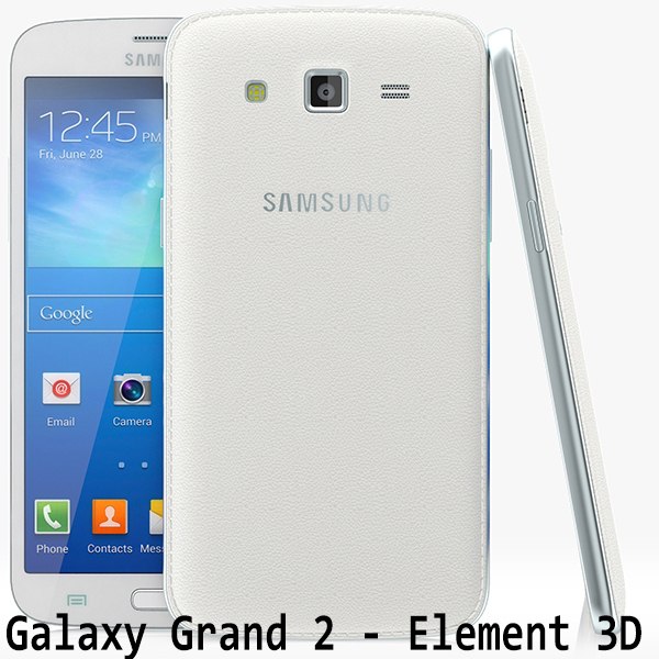 samsung galaxy grand 2 3d model