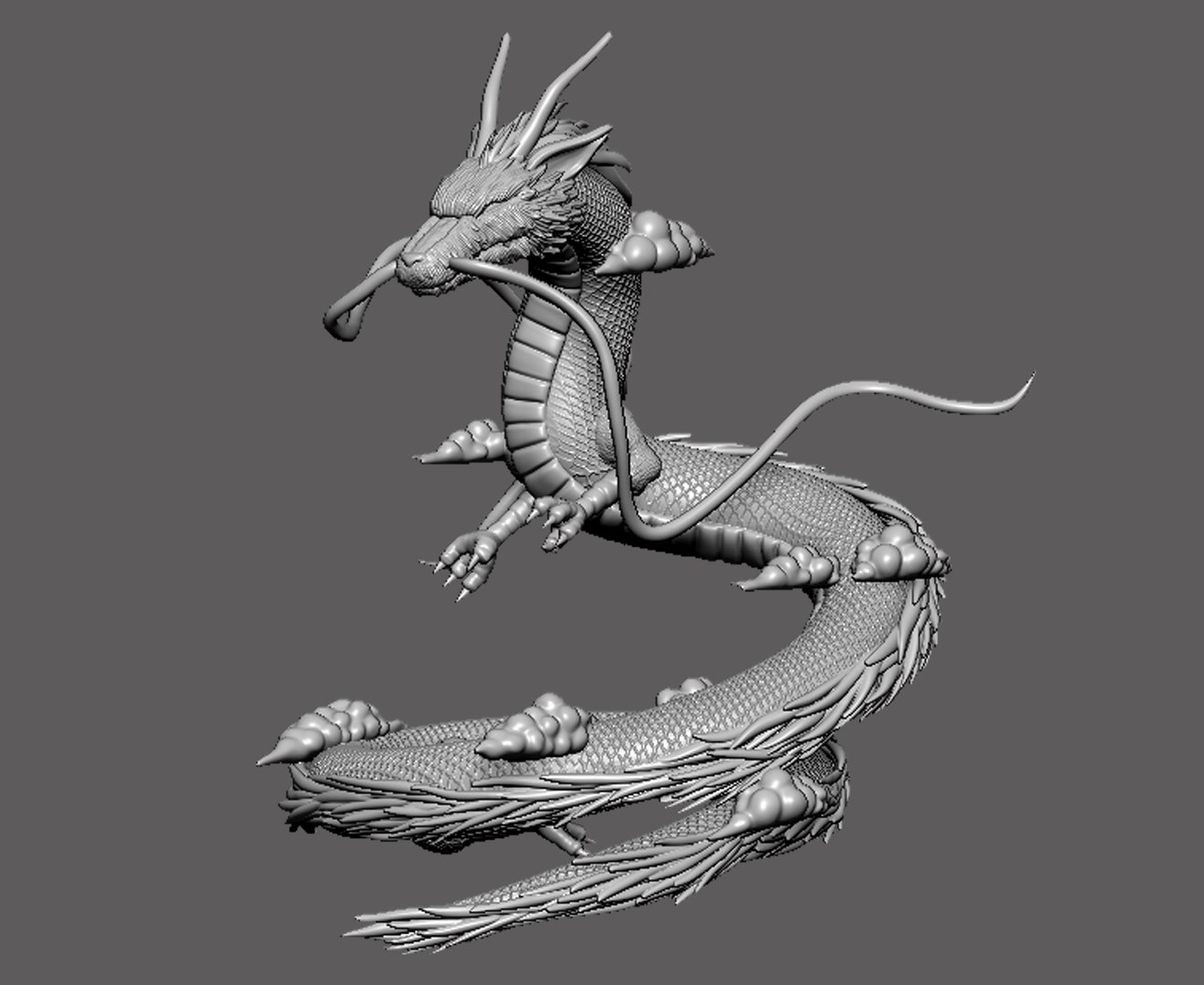 Dragon Form Haku 3D Model - TurboSquid 1496118