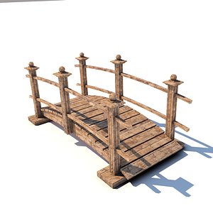 Japanese Garden Bridge 3D model