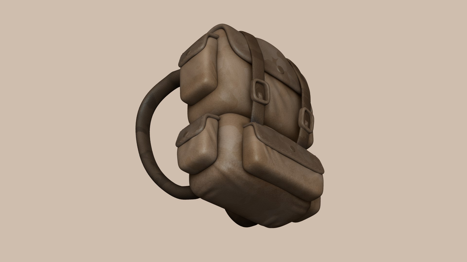 Camouflage backpack - military 3D model - TurboSquid 1642455