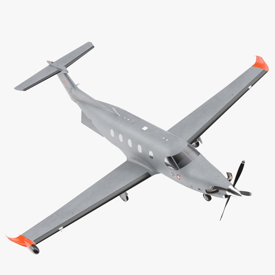 Pilatus PC-12M Eagle Rigged 3D model preview