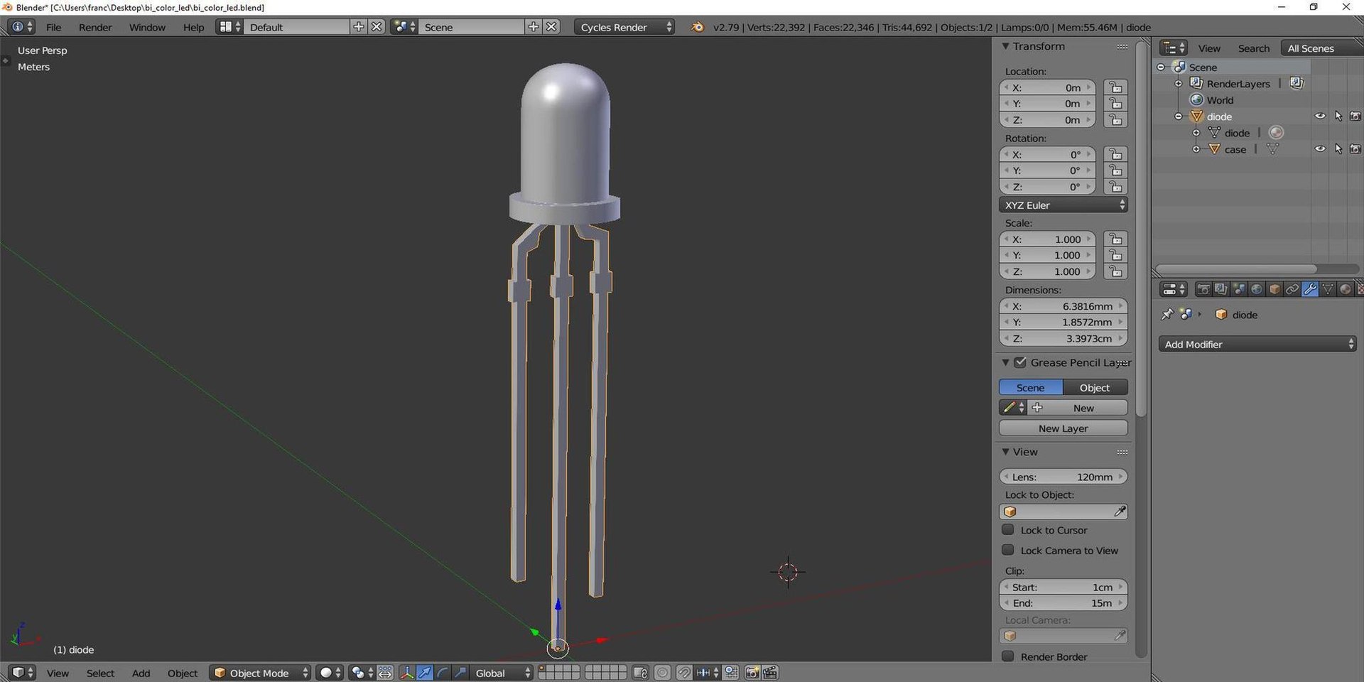 3D Bi-color Led - TurboSquid 1542567
