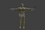 3D character rigged model