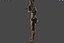 3D character rigged model
