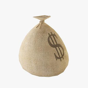 3d model money sack