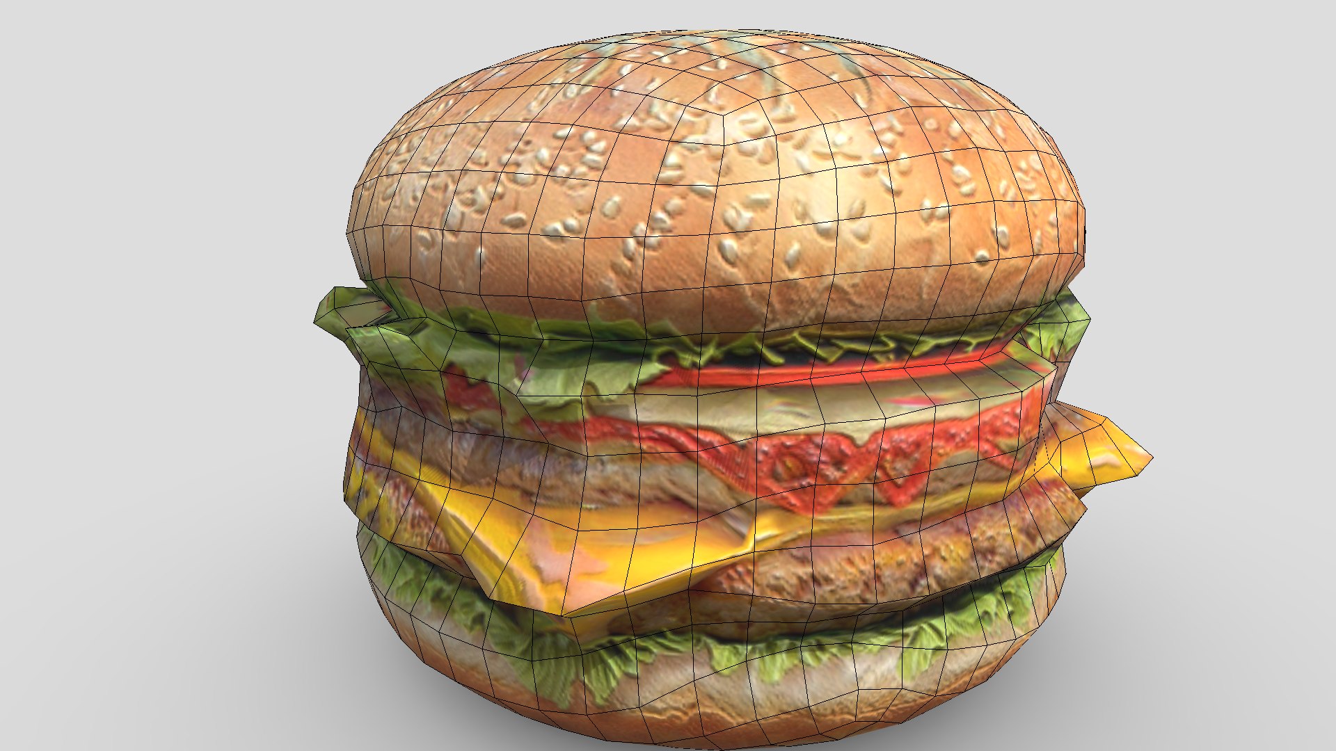 Hamburger 3D Model - TurboSquid 2209927