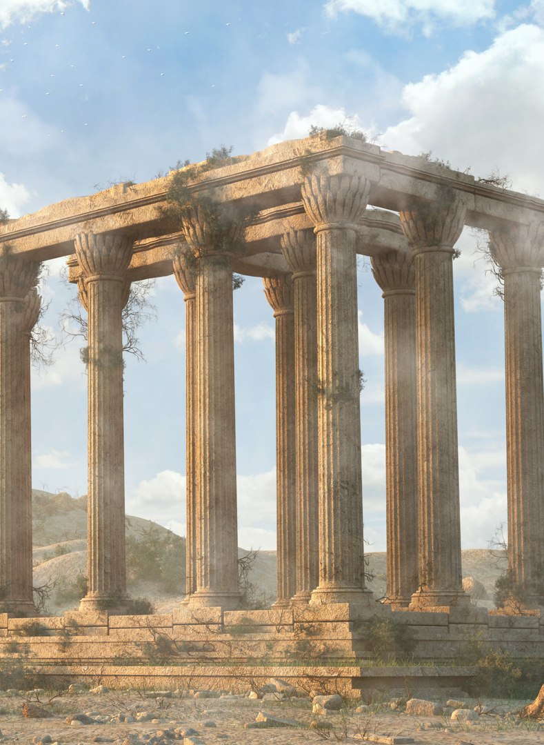 Temple Of Olympian Zeus Environment 3D - TurboSquid 2228701
