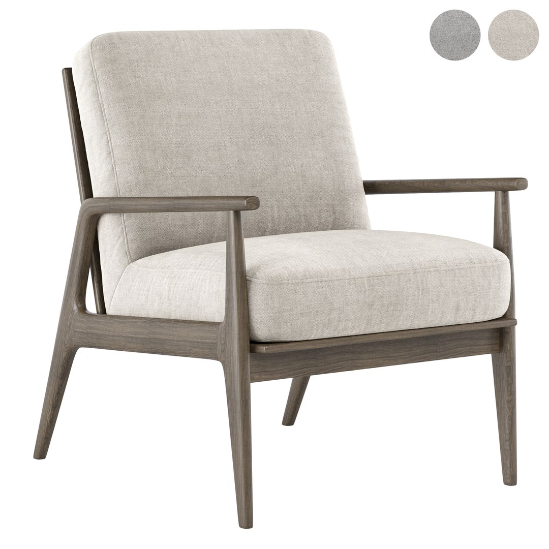 Mid Century Modern Chair 09 3D - TurboSquid 2193398