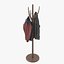 solid wood coat rack