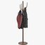 solid wood coat rack