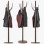 solid wood coat rack