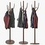 solid wood coat rack