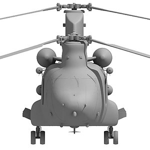 3d model ch-47 chinook helicopter