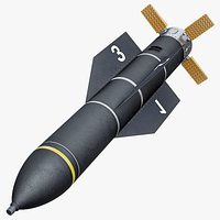 GBU-57 MOP Guided Bomb Unit Black Flight Test Edition PBR