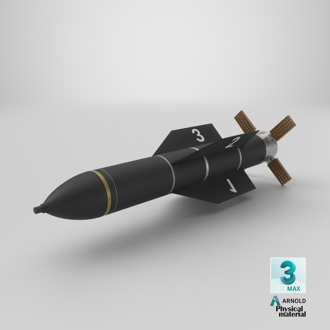 3D GBU-57 MOP Guided Bomb Unit Black Flight Test Edition PBR https://p.turbosquid.com/ts-thumb/tG/SRjnew/pb/stemcell_max_physical_render/png/1790624287/1920x1080/fit_q87/0caec3863989b65901cfac61e73926043feaef93/stemcell_max_physical_render.jpg