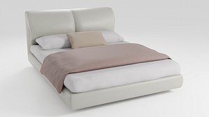 Airy modern and luxurious double bed