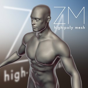 3d base male character model