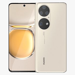 3D model Huawei P50 Pro Cocoa Gold