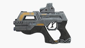 futuristic gun 3d max