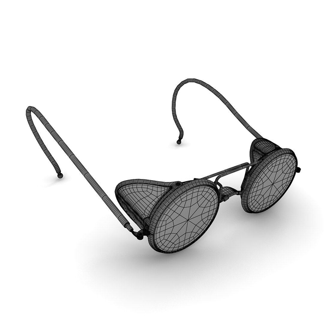 Retro Safety Glasses 3d 3ds