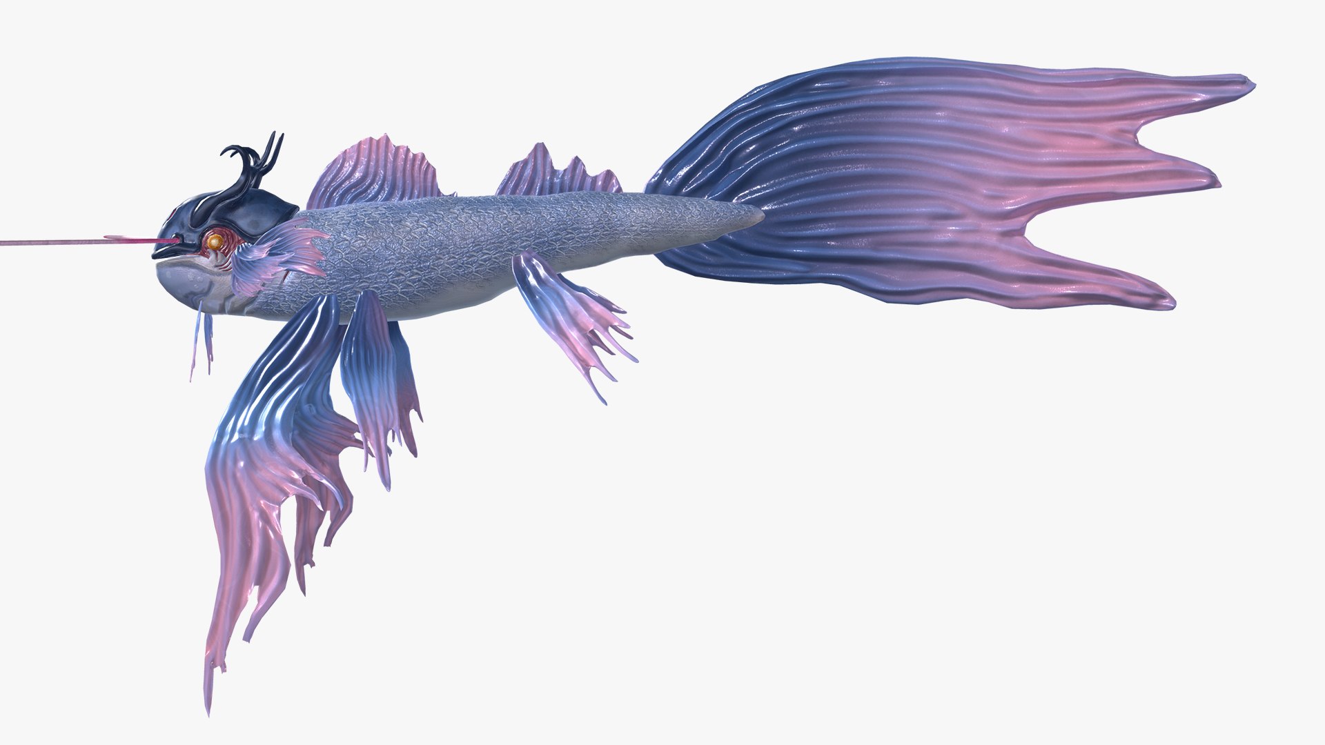 3D Legendary Fish Creature - TurboSquid 2121667