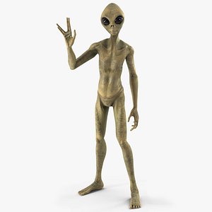 Humanoid Alien Creature Rigged for Maya(1)